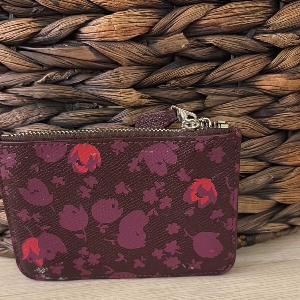 Coach Floral Print Card Holder - Picture 2 of 2